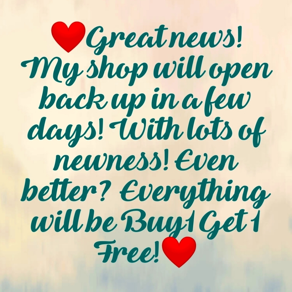 💜Shop Reopening!💜